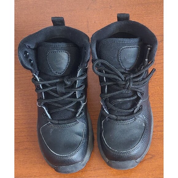 Nike Manoa LTR Kid's Shoes 11C BQ5373-001 Black Mid Top Lace-up Sneakers - Picture 5 of 10